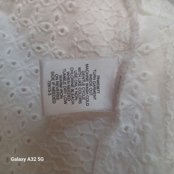 LIZ CLAIBORNE SIZE XXL. White Sleeveless Top - Picture 12 of 12